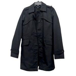 Banana Republic trench coat unisex in black water resistant size M